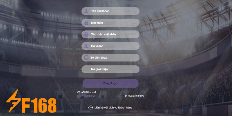 Đăng Ký F168 - Thao Tác Nhanh Chóng Giải Trí Mỗi Ngày 5 Điền thông tin là bước quan trọng nhất khi đăng ký F168