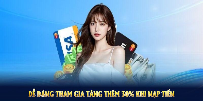 Tăng Thêm 30% Khi Nạp Tiền Trong Khung Giờ Vàng Nhà Cái F168 6 Thành viên tham gia tăng thêm 30% khi nạp tiền trong khung giờ vàng